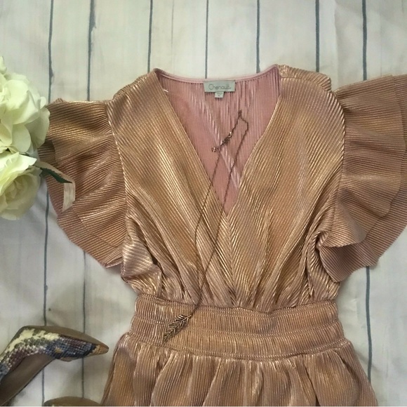 NWOT Rose Gold Dress - Picture 2 of 4